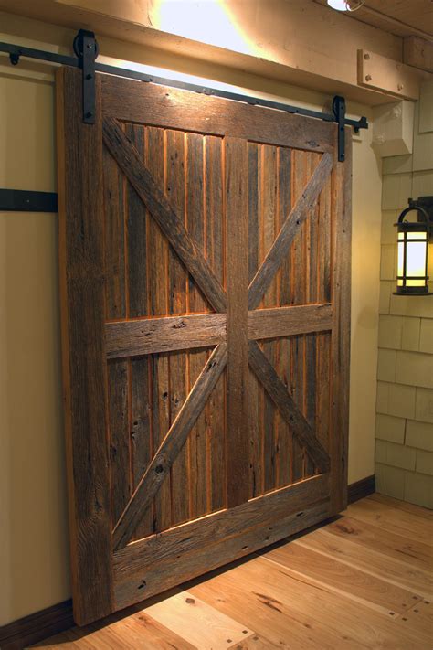 one sided barn door