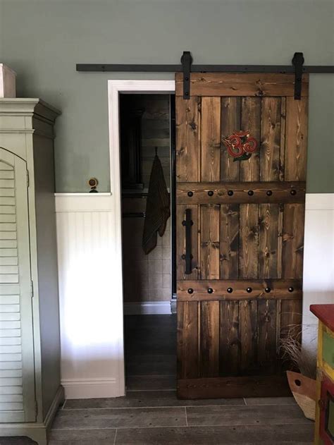 one sided barn door