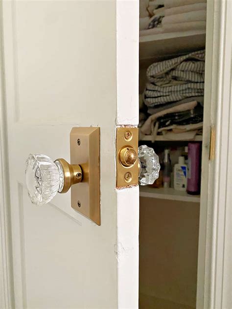 one sided closet door knob