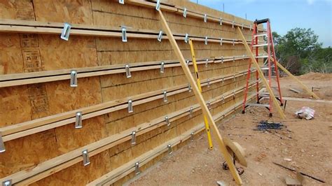 one sided concrete wall forming