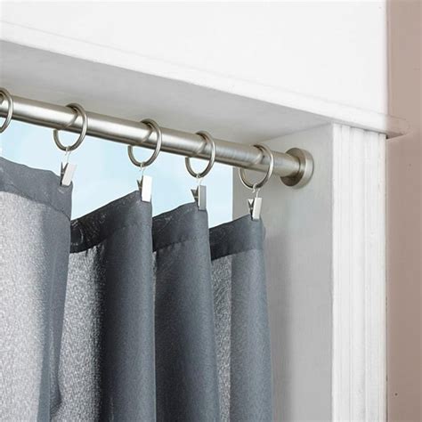 one sided curtain pole