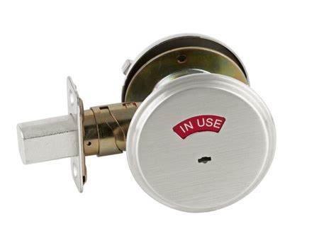one sided deadbolt with in use indicator