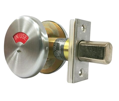one sided deadbolt with in use indicator
