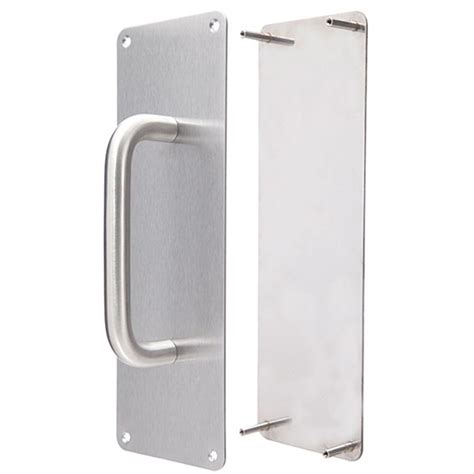 one sided door handle with plate