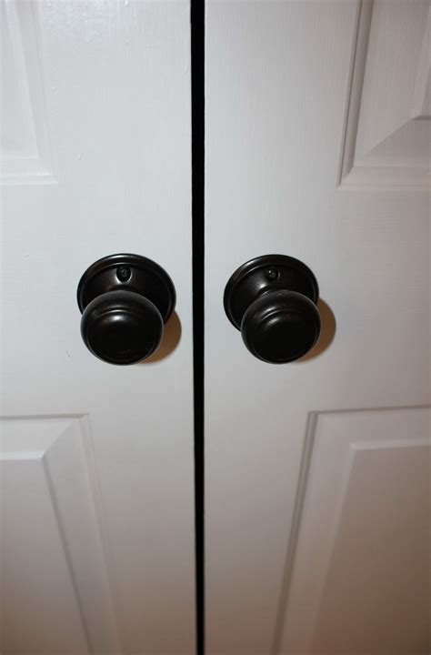 one sided door knob for closet