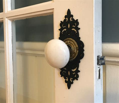 one sided door knob with plate