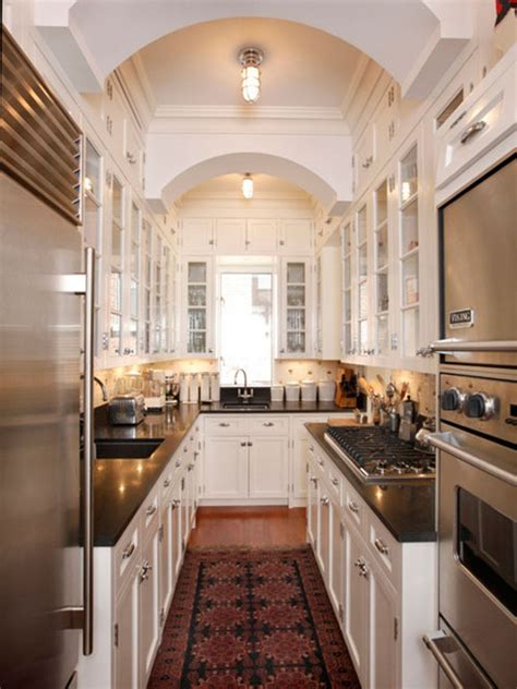 one sided galley kitchen design