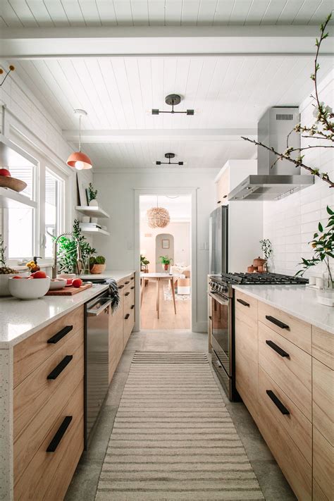 one sided galley kitchen design