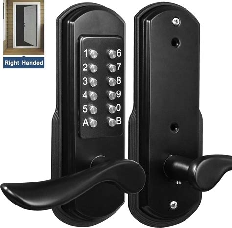 one sided keypad with handle door entry