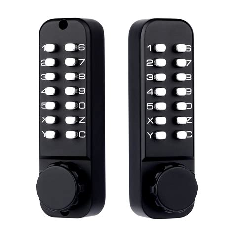 one sided keypad with handle door entry