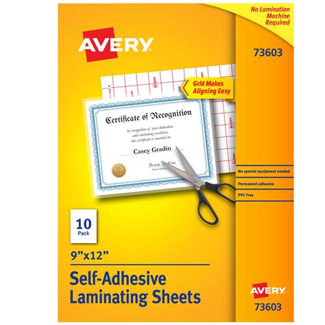 one sided laminating sheets