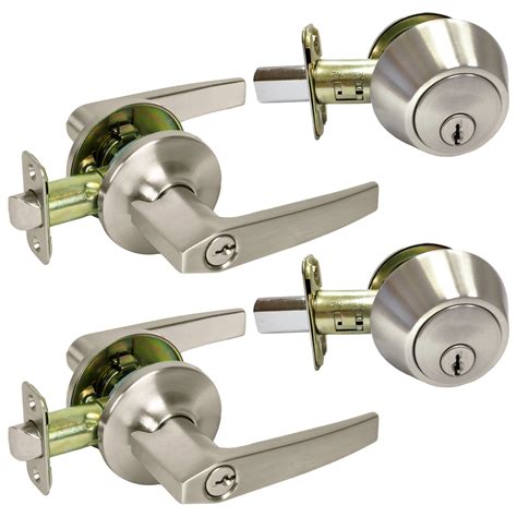 one sided lever locking door knob