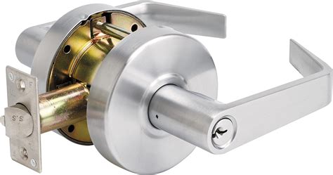 one sided locking door handle