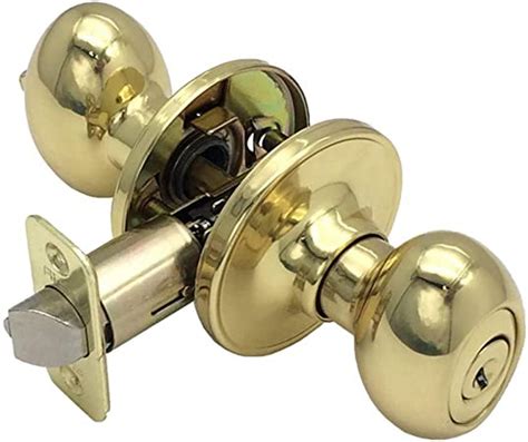 one sided locking door knob