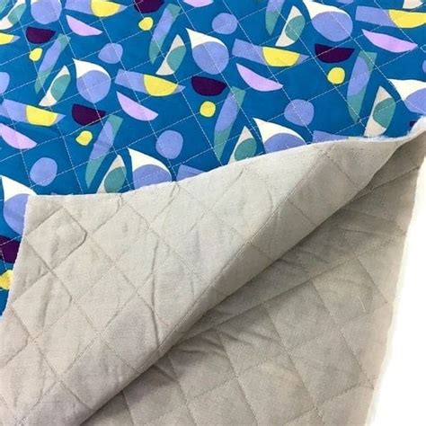 one sided pre quilted fabric