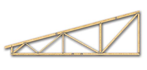 one sided roof truss