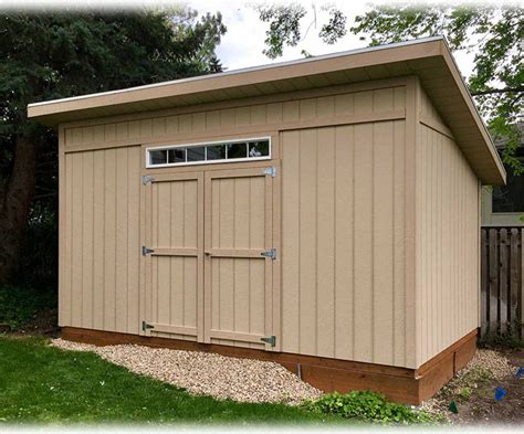 one sided shed roof