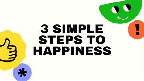 one simple step to happiness