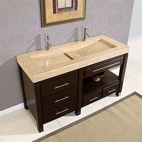 one sink two faucets vanity