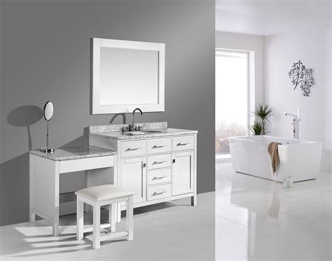 one sink vanity with dressing table