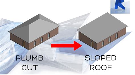 one slope roof revit
