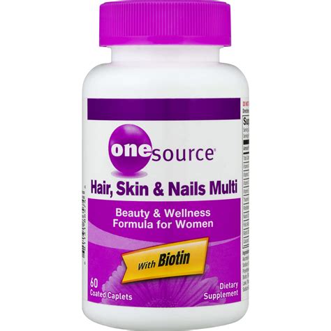 one source hair skin and nails with biotin side effects