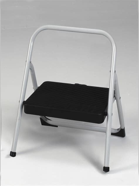 one step metal folding step stool
