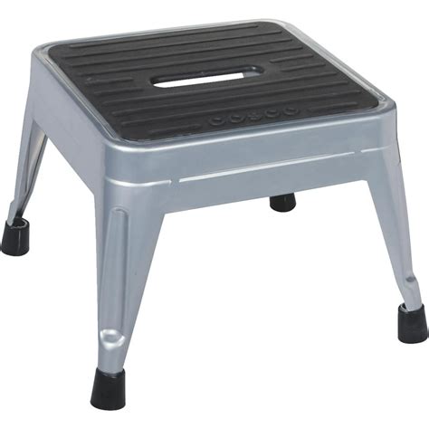 one step metal folding step stool