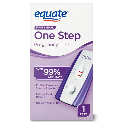 one step pregnancy test walmart