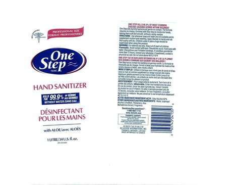 one step sanitizer ingredients