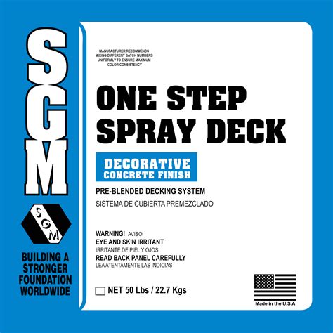 one step spray deck colors