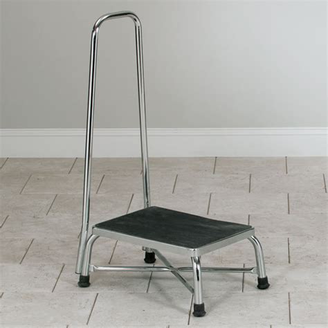 one step stool with handrail