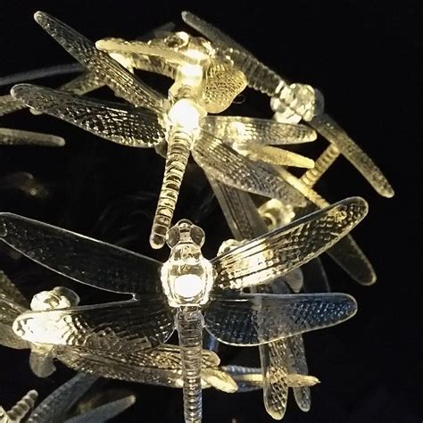 one stop gardens dragonfly solar string light set