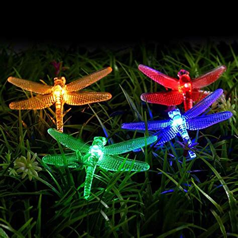 one stop gardens dragonfly solar string light set