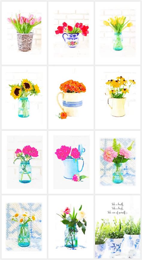 One Sutton Place Free Watercolor Printables