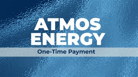 one time payment atmos energy