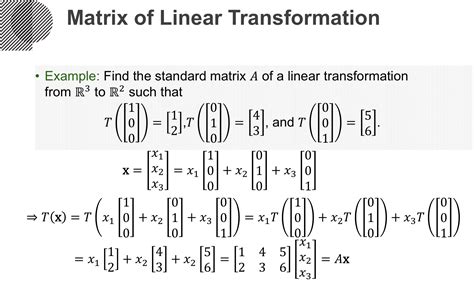 one to one linear transformation
