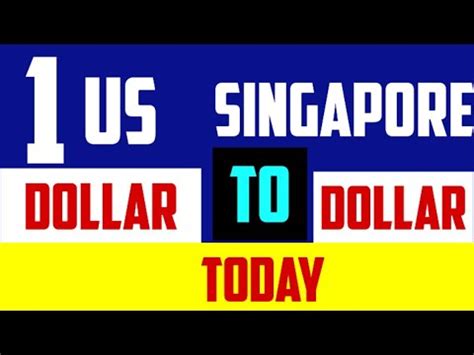 one us dollar to singapore dollar