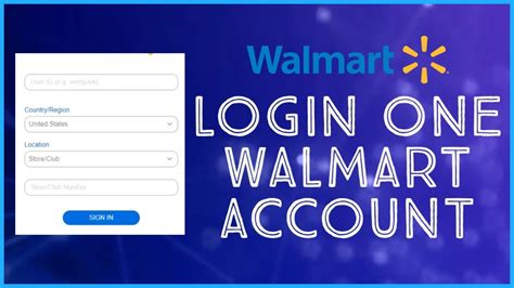 one walmart login w4