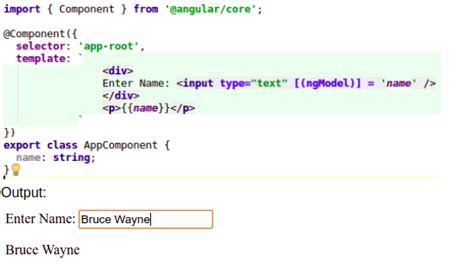One Way Data Binding Example In Angular
