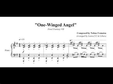 one winged angel emotional piano