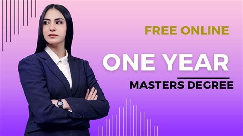 one year master online