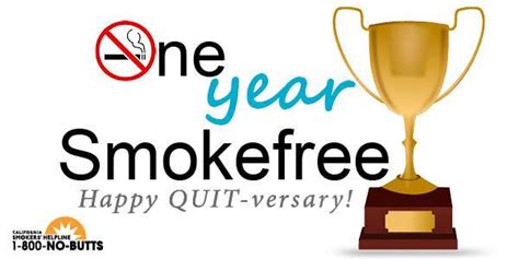 one year smoke free