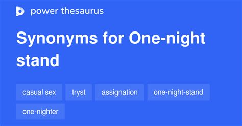 One-Night Stand Synonym