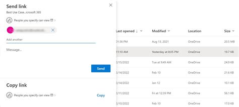 onedrive link access change permission