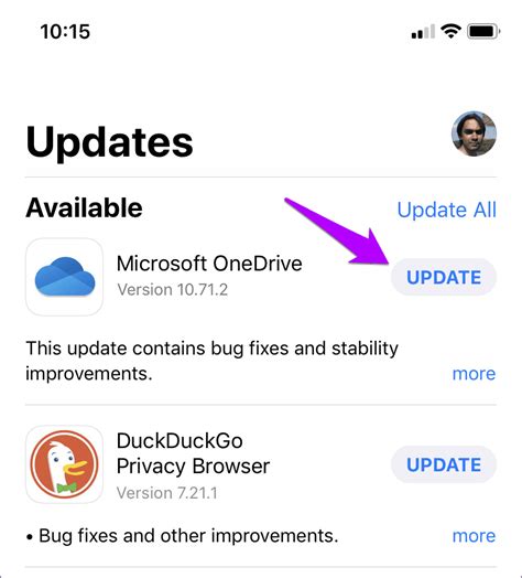 onedrive not updating on iphone