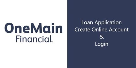 onemain financial loan login