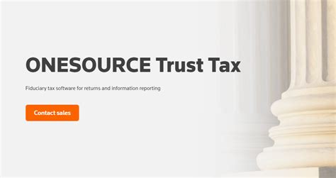 onesource trust tax login