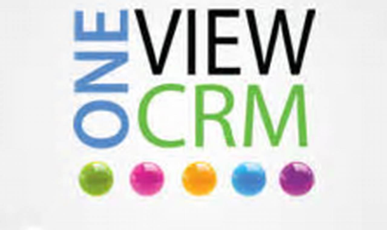 OneView CRM: A Powerful Tool for Managing Your Customer Relationships