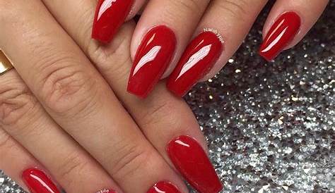 Ongle Resine Couleur Rouge s s s, s, Strass